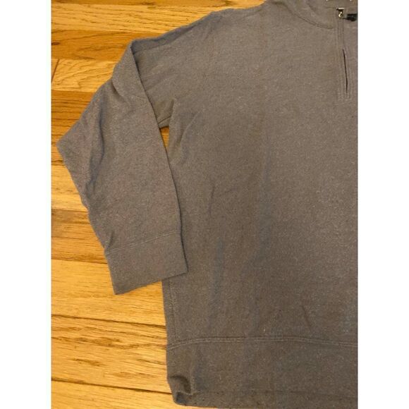 Peter Millar men's grey 1/4 zip collar long sleeve pullover knit sweater size XL - Picture 2 of 8